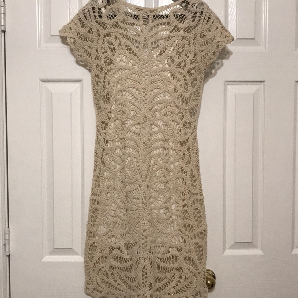 NWOT Boston Proper crochet Resort Dress  small 👗 - Picture 6 of 9